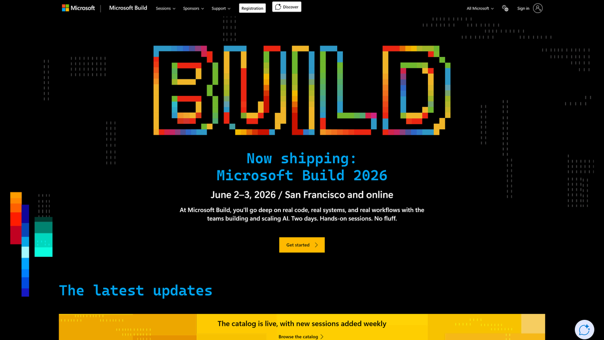 Microsoft Build 2026 session catalog