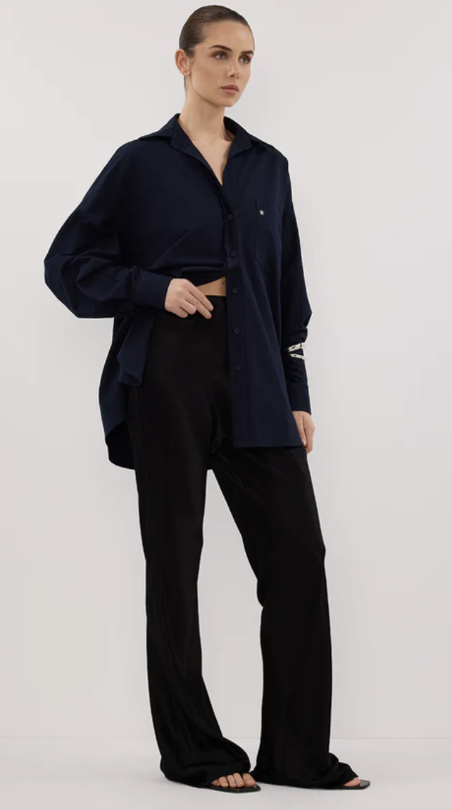 Dissh, Nikki Black Satin Bias Pants