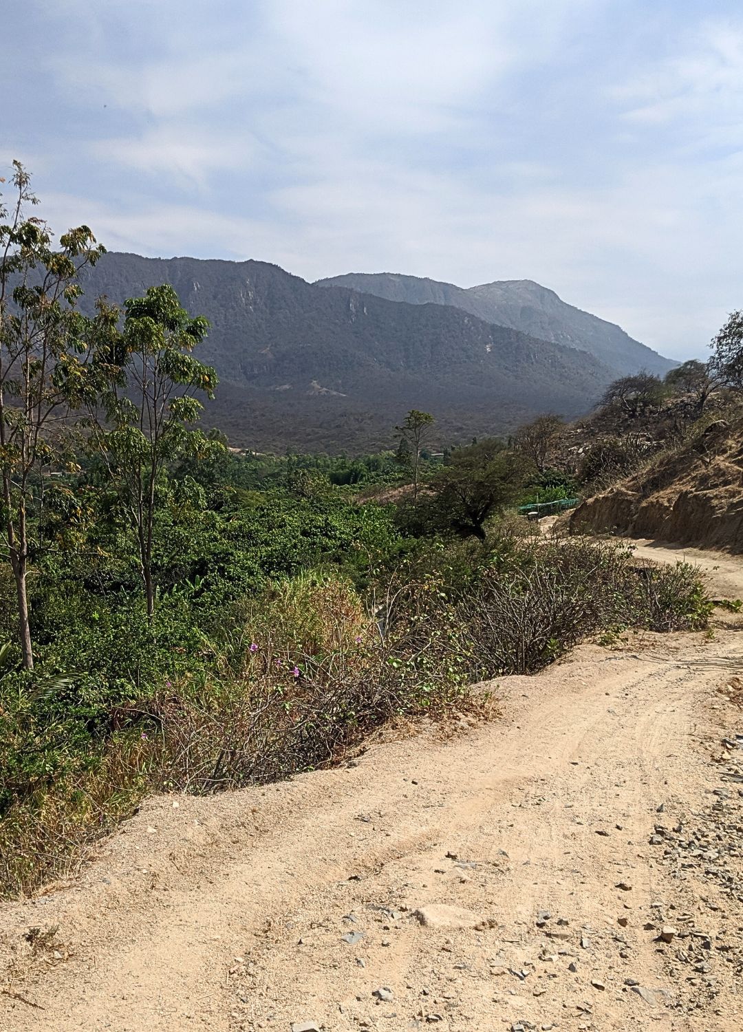 unpaved road in northern peru