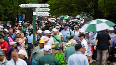 Patrons at Augusta National for The Masters