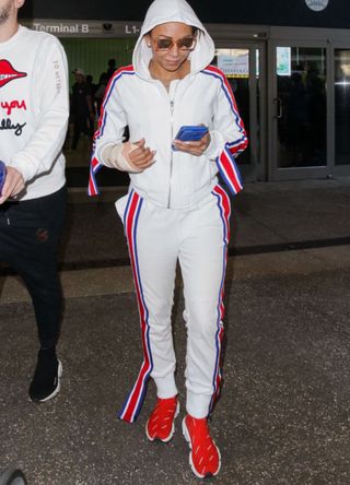 Former Spice Girl Mel B in trainers