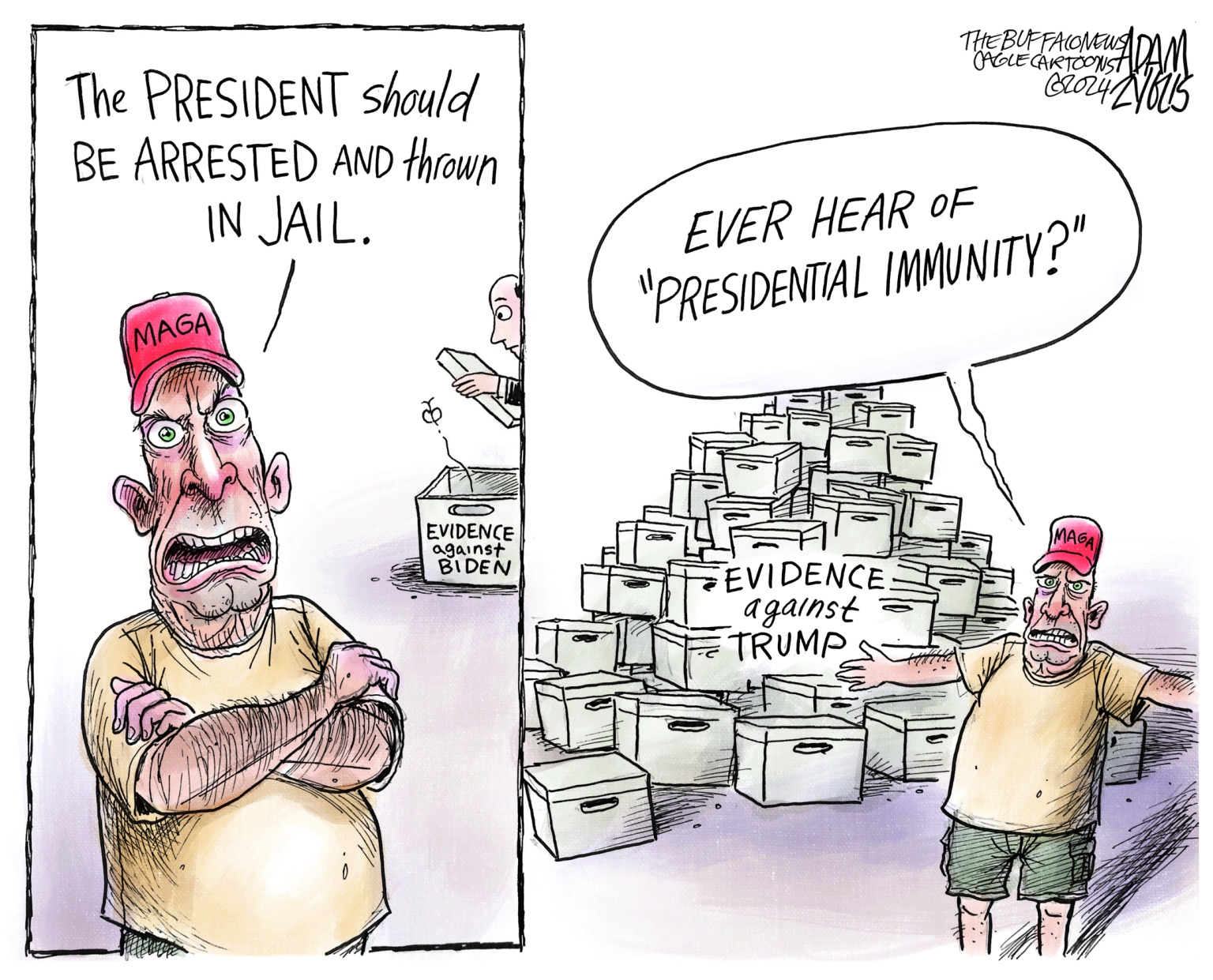 Political cartoon