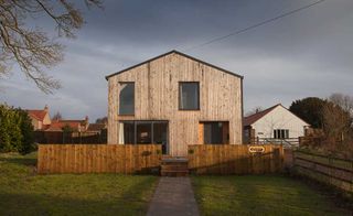 timber clad self build starter home