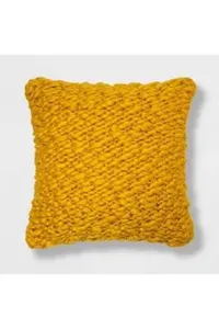 Chunky Weave Square Throw Pillow: $25 at Target