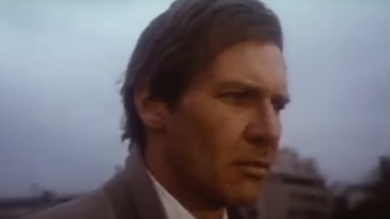Harrison Ford in deep thought in Frantic