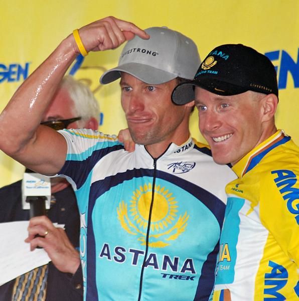 Lance Armstrong diverted the attention to 2009 Tour of California winner Levi Leipheimer