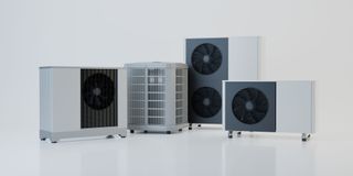 A range of air source heat pumps