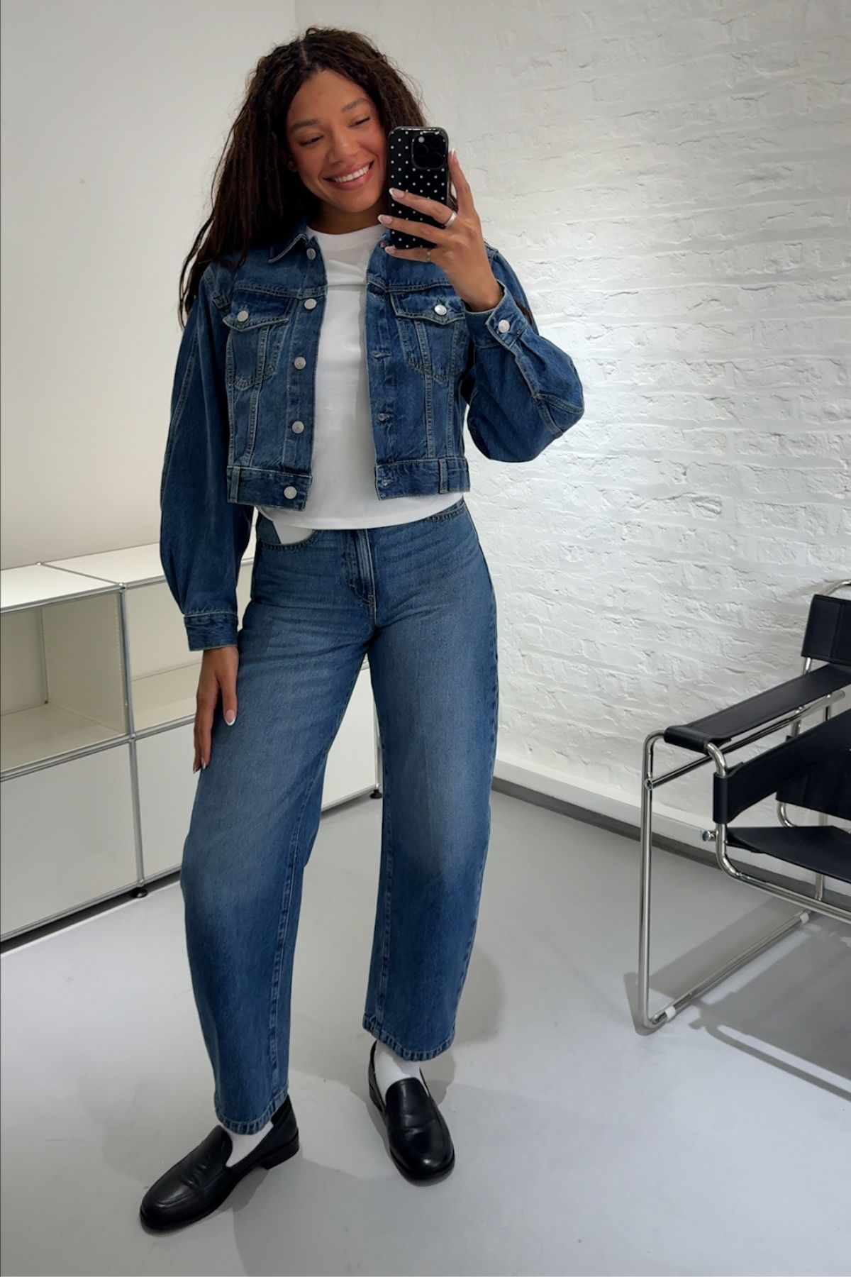 Imani wearing GAP jeans
