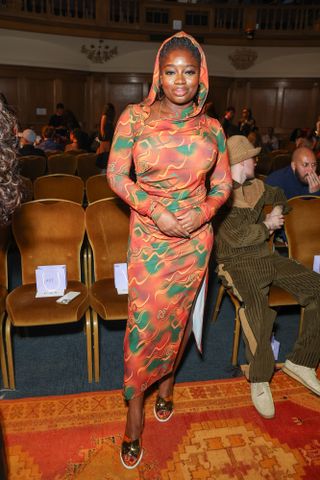 Clara Amfo attends the Ahluwalia show