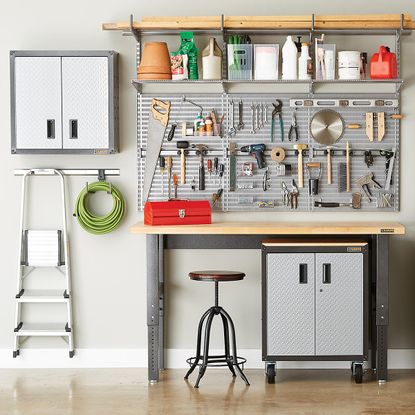 tool storage in a garage