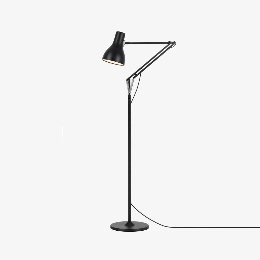 Anglepoise 32678 Type 75 Floor Light in Jet Black