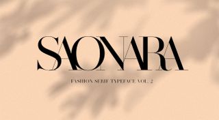 A sample of Saonara, one of the best free serif fonts