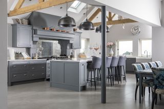 barn conversion with open plan spaces