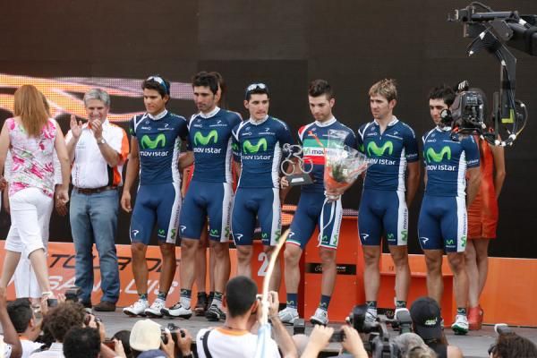 Each of the teams was brought out on stage at the end of the podium ceremony to bid adieu to San Luis