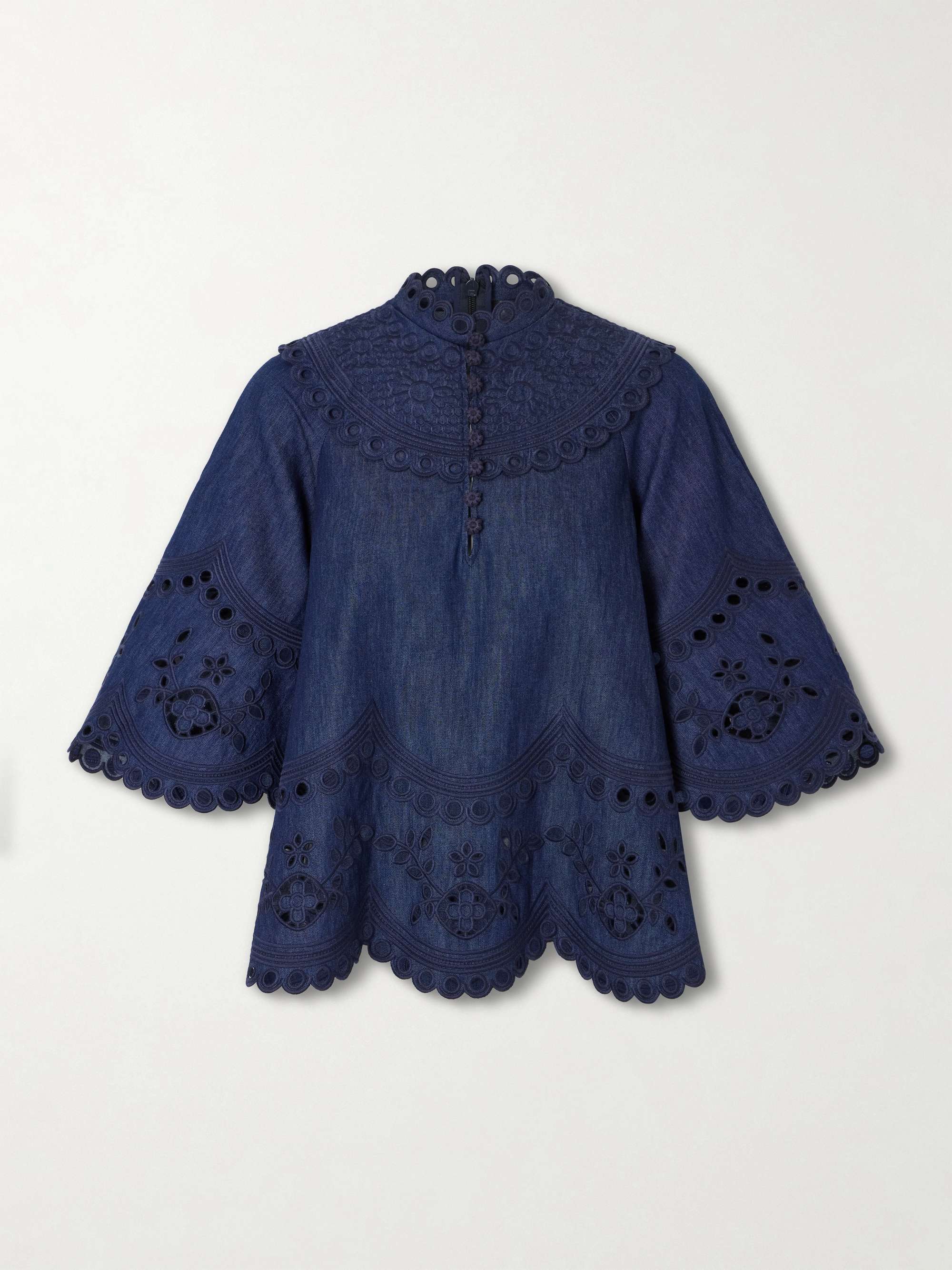 Mahon Broderie Anglaise Denim Shirt