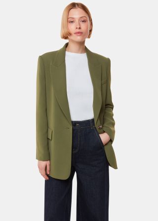 Crepe Boyfriend Blazer