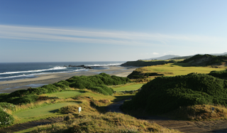 Bandon Dunes golf course pictured