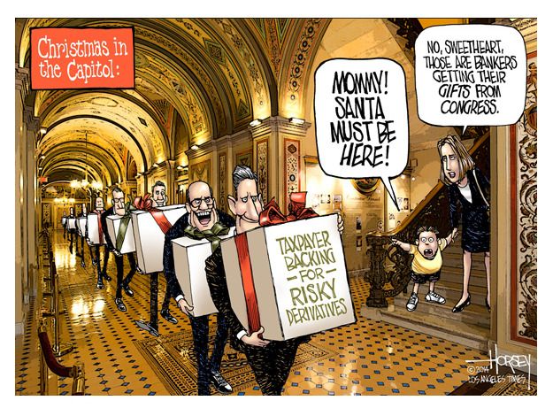 Political cartoon Congress gifts donations