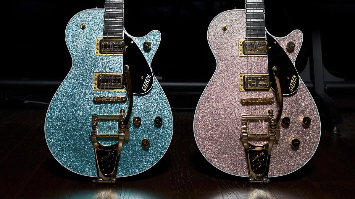 NAMM 2022: Gretsch adds a pair of script-logo Sparkle Jets to its 