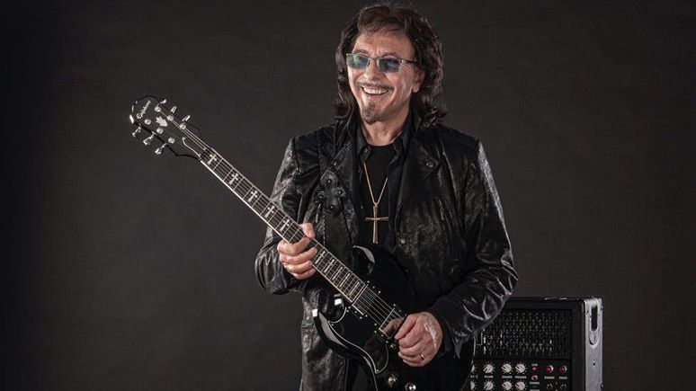 Tony Iommi with signature Epiphone SG