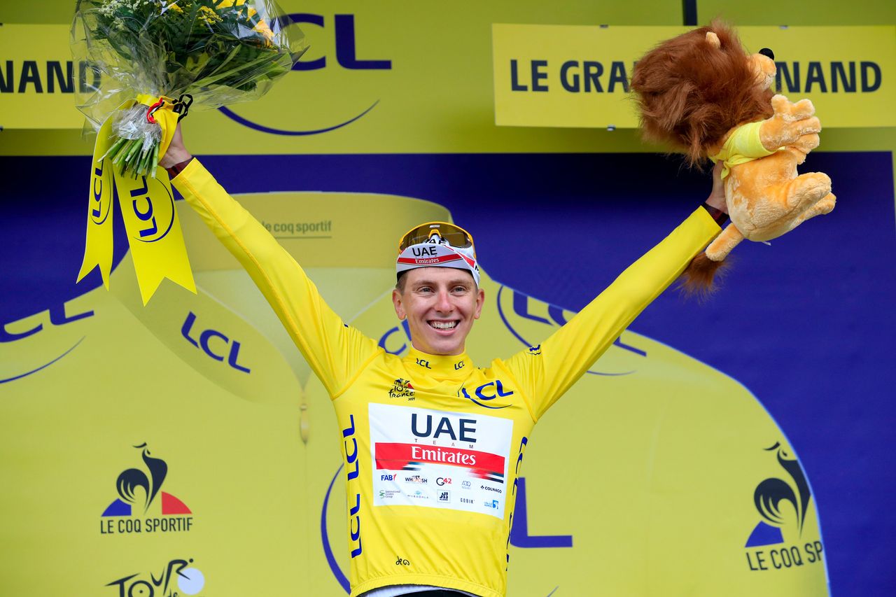 Tour de France 2021 108th Edition 8th stage Oyonnax Le GrandBornand 1508 km 03072021 Tadej Pogacar SLO UAE Team Emirates photo Luca BettiniBettiniPhoto2021