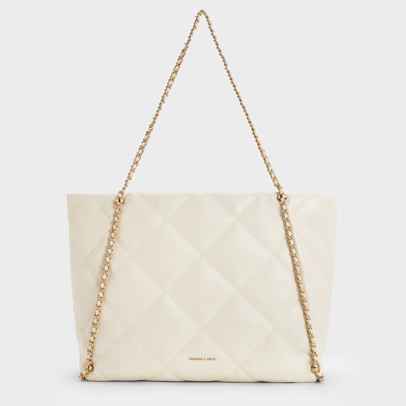 Charles.& Keith quilted bag cut out 