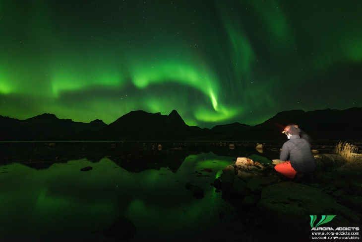 This gorgeous photo was taken in Norway on Oct. 26 by Chris, one of the &quot;&lt;a href=&quot;https://www.aurora-addicts.com/northern-lights-holidays&quot;&gt;Aurora Addicts&lt;/a&gt;.&quot; The &quot;addicts&quot; run a company that offers trips to see the northern lights and other sights in A