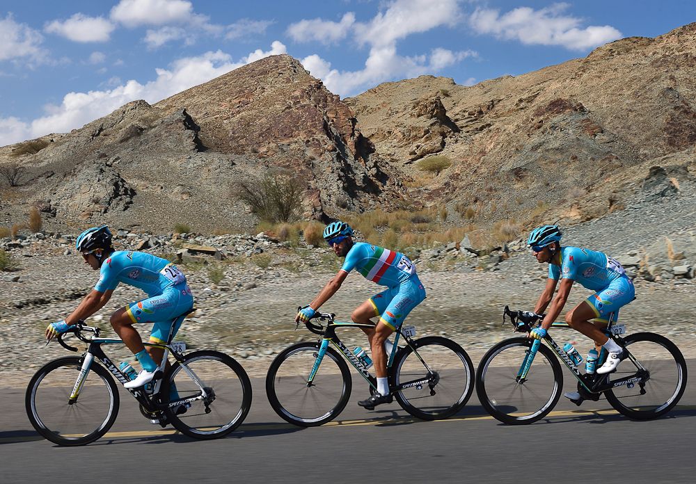 Vincenzo Nibali finished second during stage 2 in Oman.