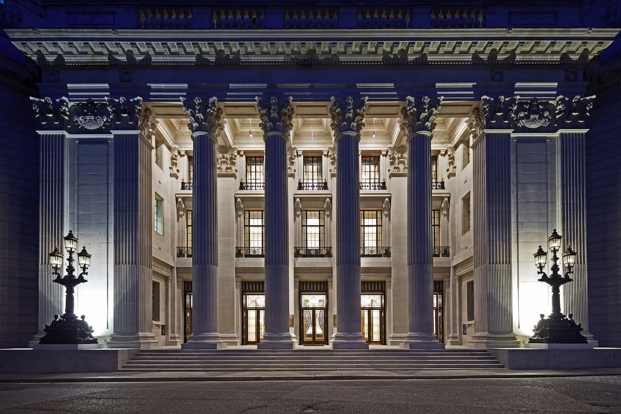 Exterior Four Seasons Hotel London at Ten Trinity Square best spa hotels in london