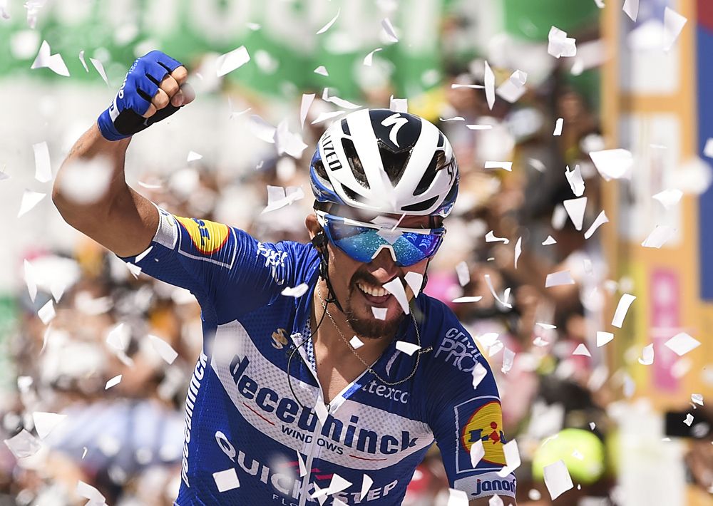 Julian Alaphilippe (Deceuninck-QuickStep) wins stage 5 of Tour Colombia