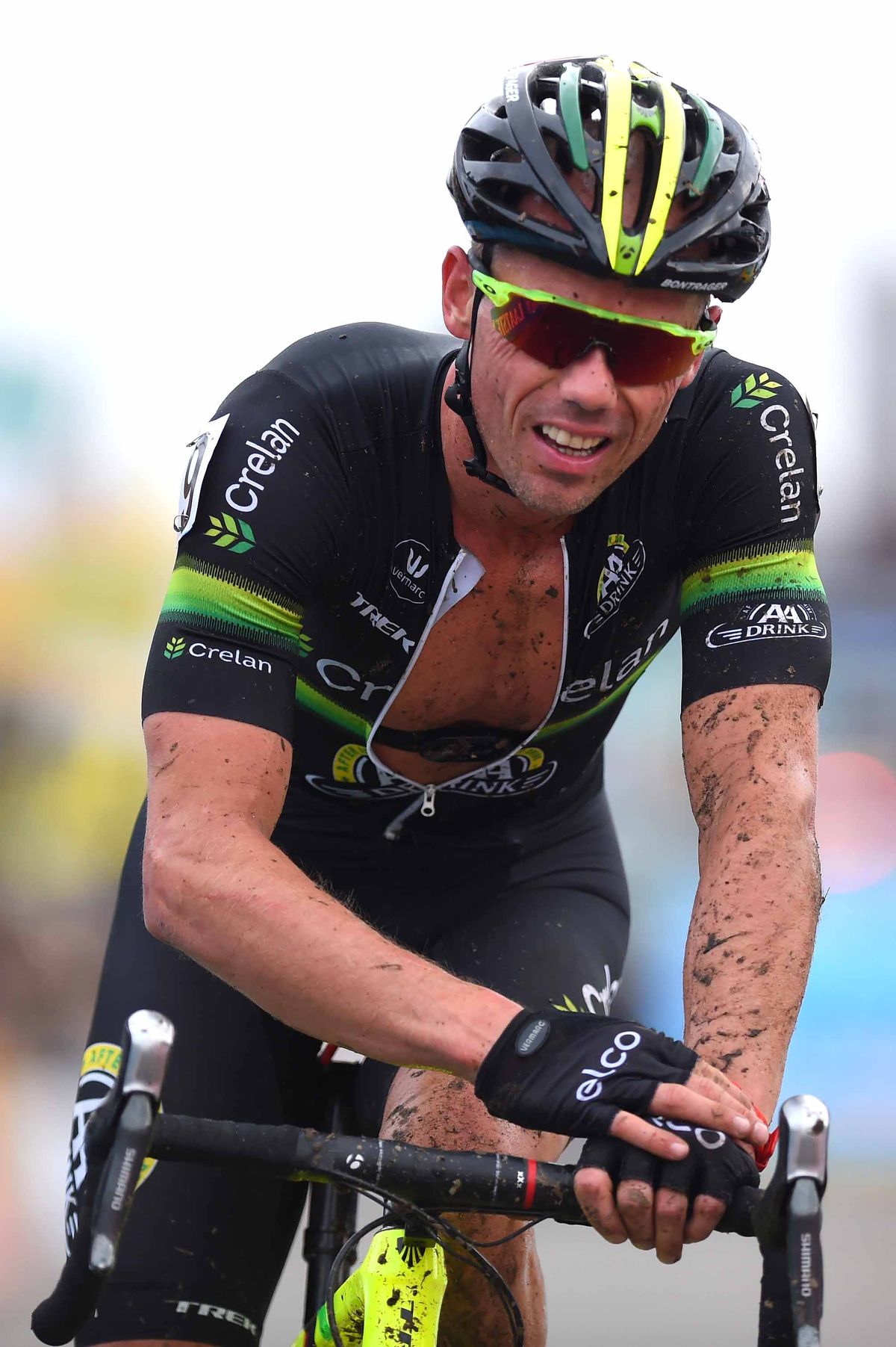 Sven Nys (Crelan AA Drink) suffered after a mid-race crash