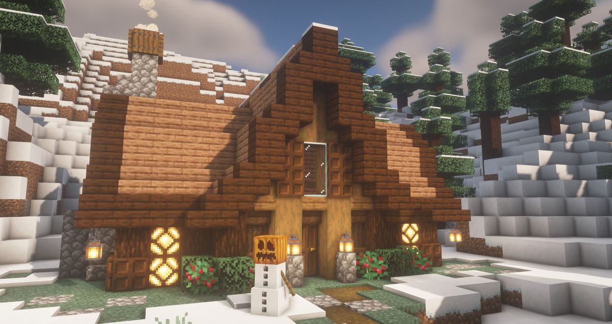 Minecraft Cabin Ideas Spruce Up Your, How To Take Down A Basement Wall In Minecraft Java