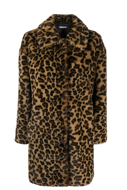 P.A.R.O.S.H. Leopard Print Single Breasted Coat