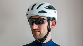 Tom wearing a pair of black Oakley Radar Plates 