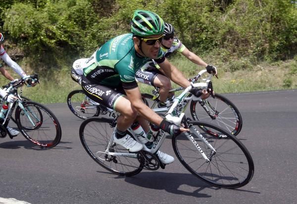 Anthony Charteau (Europcar) is testing his form in Trentino.