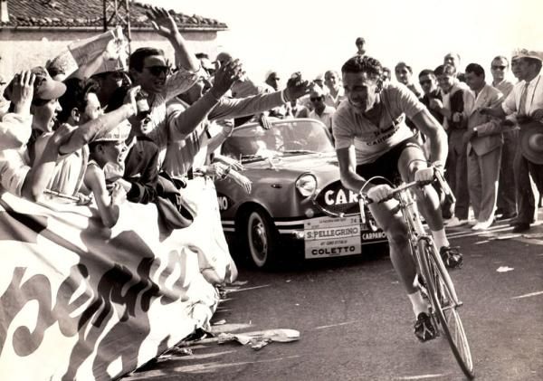 Coletto in the maglia rosa in 1958