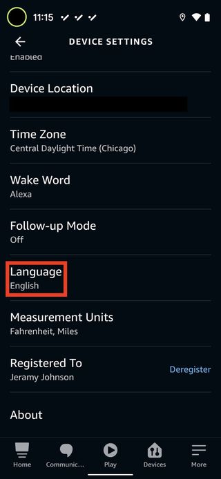 How To Change Amazon Echo Language Alexa App 6