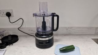 KitchenAid 9-Cup Food Processor before slicing cucumber