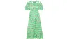 Rixo Gwen gingham floral-print crepe midi dress