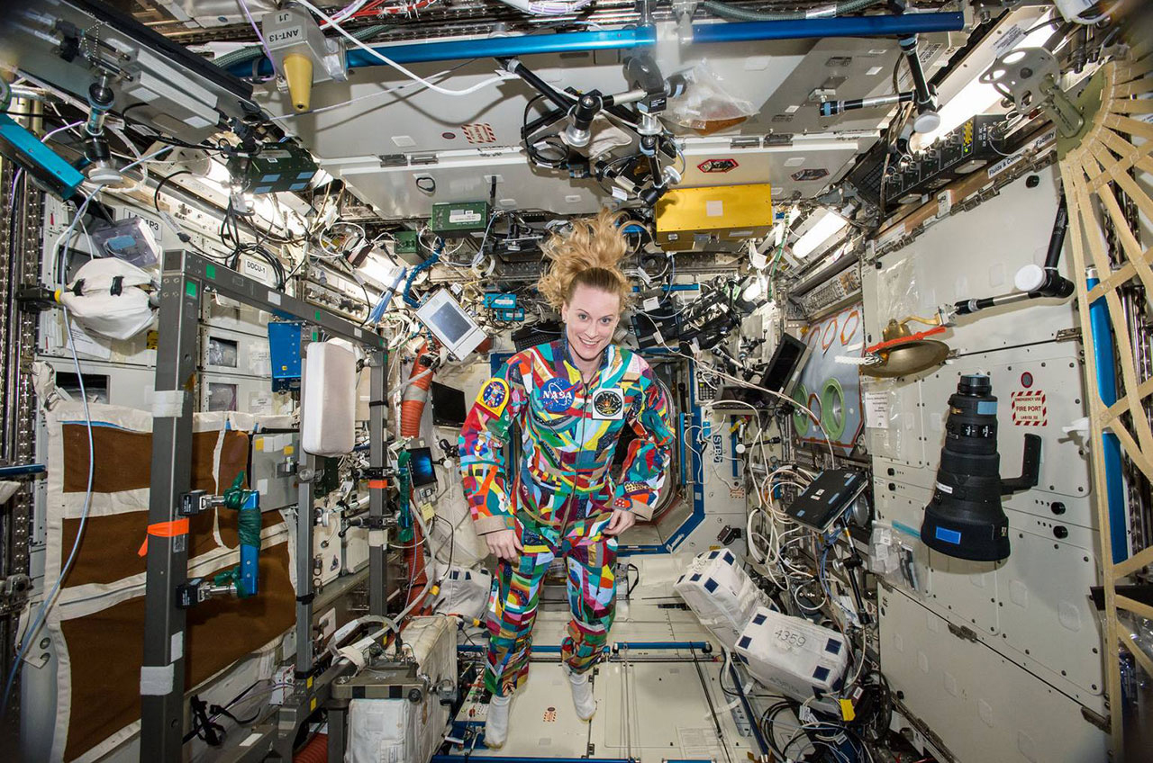 Kate Rubins aboard the International Space Station