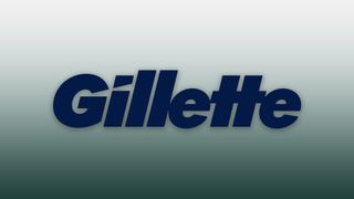 The Gillette logo on a gradient background