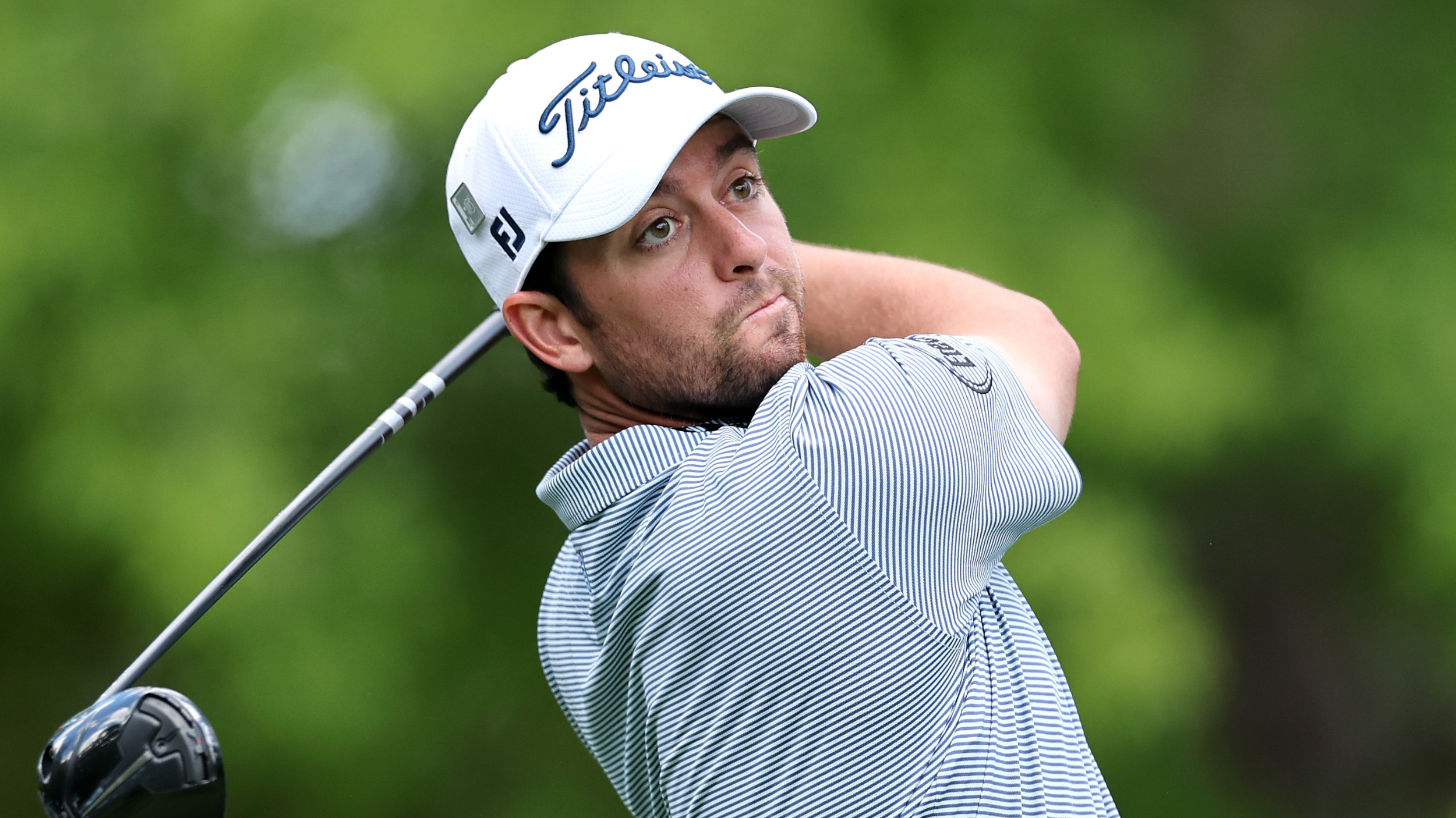 Davis Riley takes a shot at The Masters 