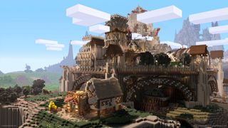 Minecraft cheats: A massive castle and Minecraft town