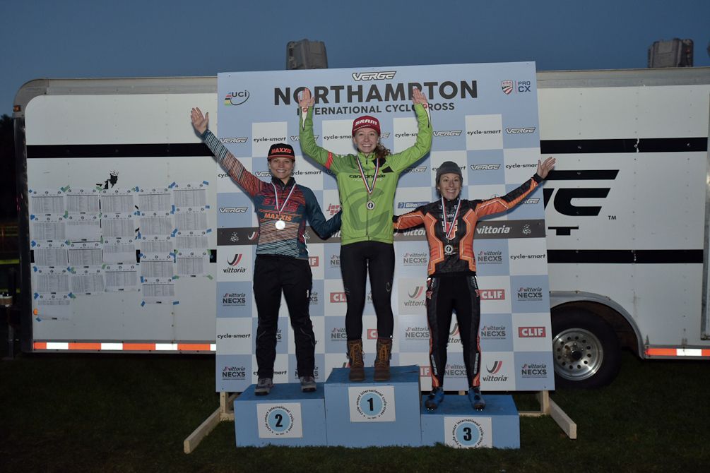The day 1 podium