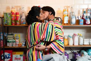 Suki Panesar and Eve Unwin are caught on camera in EastEnders
