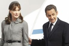 Carla Bruni with Nicolas Sarkozy
