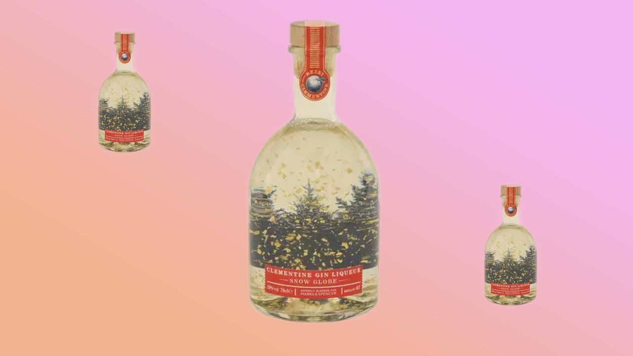 M&amp;S snow globe gin