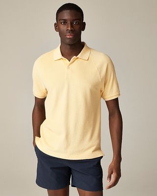 Terry Cloth Polo Shirt