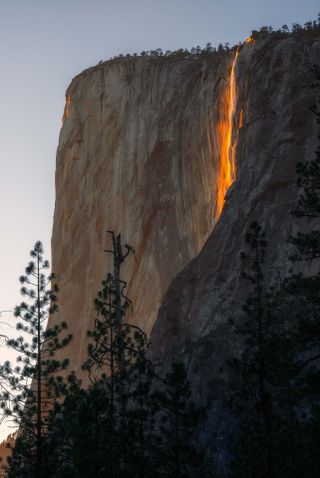 Horsetail Firefalls at Yosemite, shot by Dan Zafra