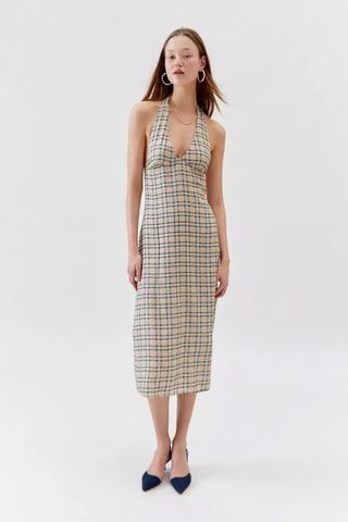 Motel Lenata Halter Midi Dress